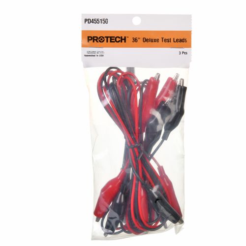 Main product image of Alligator Clips with Test Leads 10 AWG - 36" w/10A Clip (Single Pack), PD455150