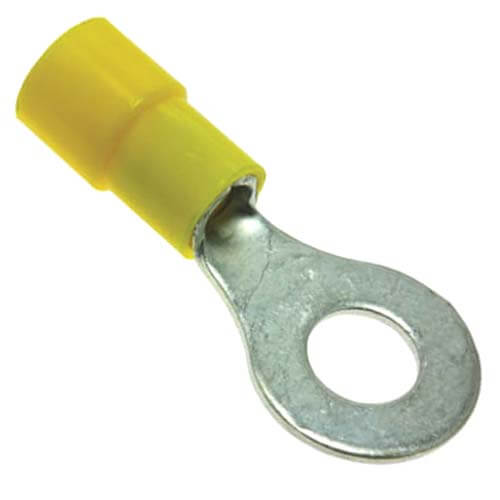 Main product image of 1/4" Stud Insulated Ring Terminals - 12-10 AWG (Bag of 500), PD455167