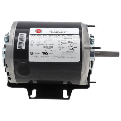 Main product image of ODP Split Phase Belted Fan & Blower Motor, 48Z (115/208-230V, 1/4 HP, 1725 RPM)