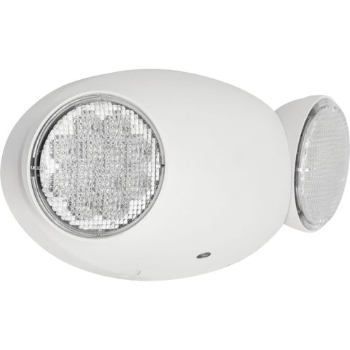 Dual Head LED Emergency Light, 120/277 VAC (White)