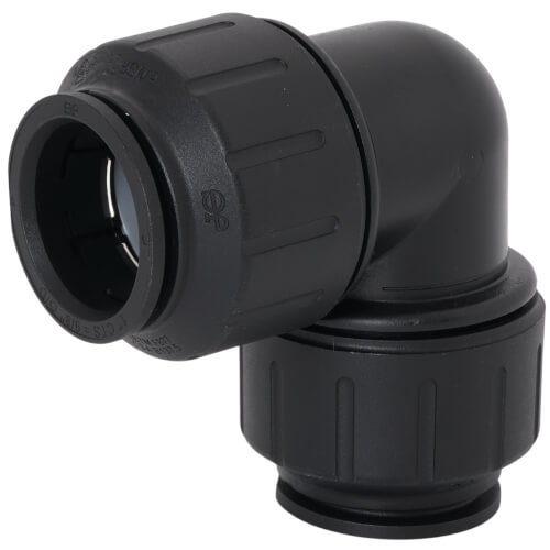 Main product image of PEI0336E PEX Union 90° Elbow, 1" CTS, Black
