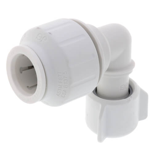 1/2" CTS ID x 1/2" NPS JG Twist & Lock Speedfit Female Swivel Elbow