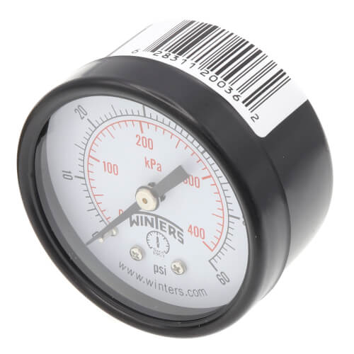 Main product image of 2" PEM Dual Scale Economy Pressure Gauge (0-60 PSI)