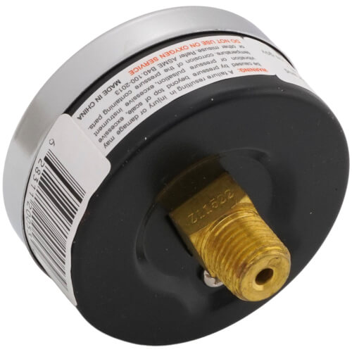 Main product image of 2-1/2" PEM Dual Scale Economy Pressure Gauge (0-15 PSI)