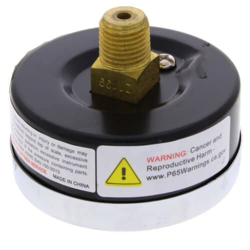 Main product image of 2-1/2" PEM Dual Scale Economy Pressure Gauge (0-60 PSI)