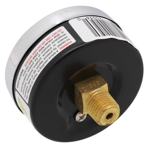 Main product image of 2-1/2" PEM Dual Scale Economy Pressure Gauge (0-100 PSI)