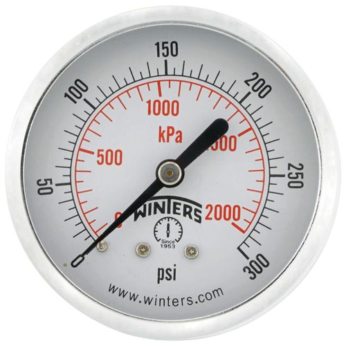 Main product image of 2-1/2" PEM Dual Scale Economy Pressure Gauge (0-300 PSI)