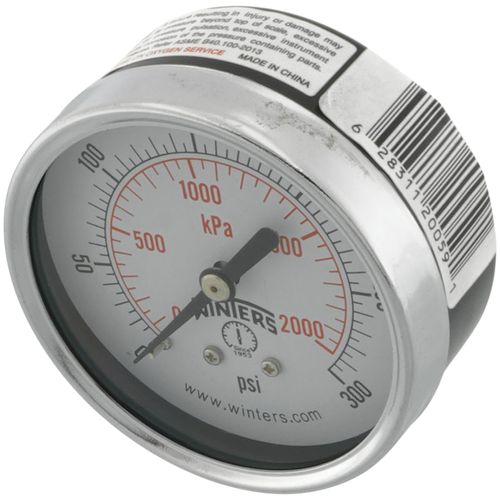 Main product image of 2-1/2" PEM Dual Scale Economy Pressure Gauge (0-300 PSI)