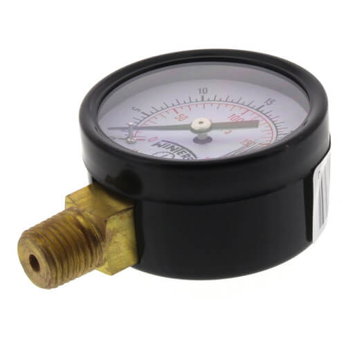 Main product image of 2" PEM Dual Scale Economy Pressure Gauge (0-30 PSI)