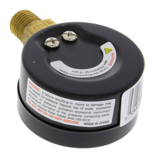 Main product image of 2" PEM Dual Scale Economy Pressure Gauge (0-100 PSI)