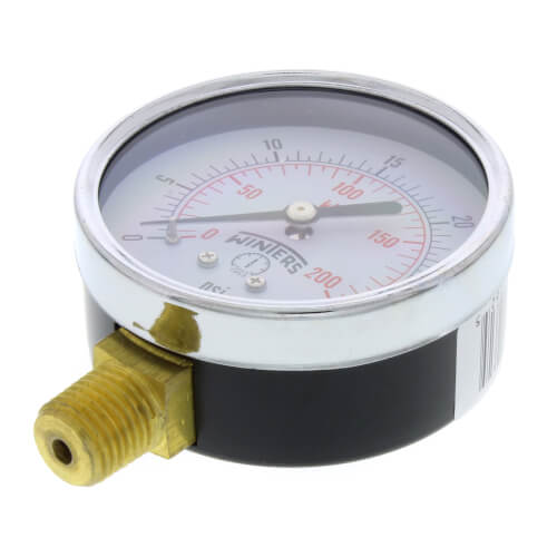 Main product image of 2-1/2" PEM Dual Scale Economy Pressure Gauge (0-30 PSI)