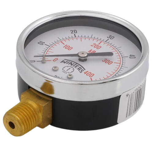 Main product image of 2-1/2" PEM Dual Scale Economy Pressure Gauge (0-60 PSI)