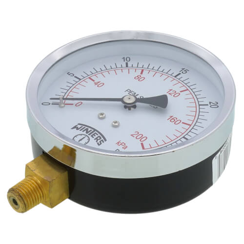 Main product image of 4" PEM Dual Scale Economy Pressure Gauge (0-30 PSI)