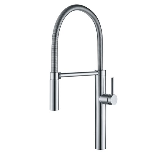 Pescara 22" Single Handle Semi-Pro Kitchen Faucet with Magnetic Sprayer Dock (Stainless Steel), PES-SPX-304