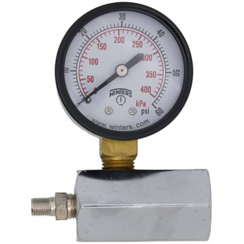 Main product image of 2" PET Economy Gas Test Pressure Gauge (0-60 PSI)