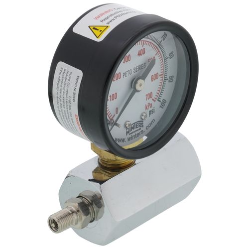 Main product image of 2" PET Economy Gas Test Pressure Gauge (0-100 PSI)