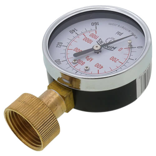 Main product image of 2-1/2" PET Economy Water Test Pressure Gauge (0-160 PSI)