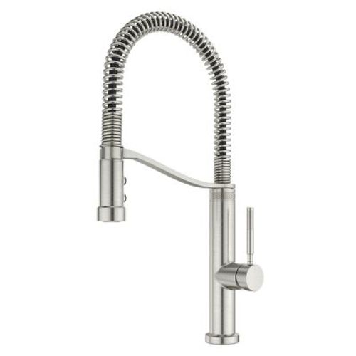 Main product image of Bruton Culinary 1-Handle Pull-Down Kitchen Faucet (Stainless Steel), GT529-BRUS