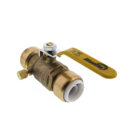 Main product image of 3/4" Pushfit Ball Valve with Drain (Lead Free)