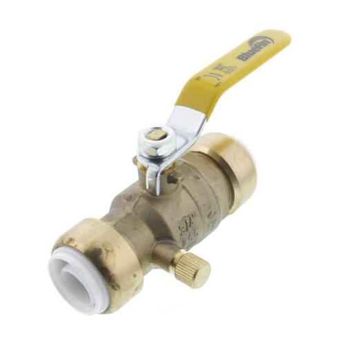 Main product image of 3/4" Pushfit Ball Valve with Drain (Lead Free)