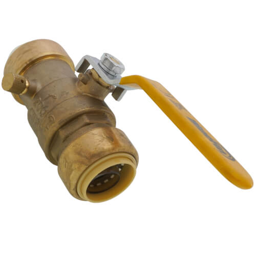 Main product image of 1" Push-Fit Ball Valve with Drain (Lead Free)