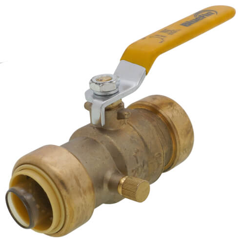 Main product image of 1" Push-Fit Ball Valve with Drain (Lead Free)