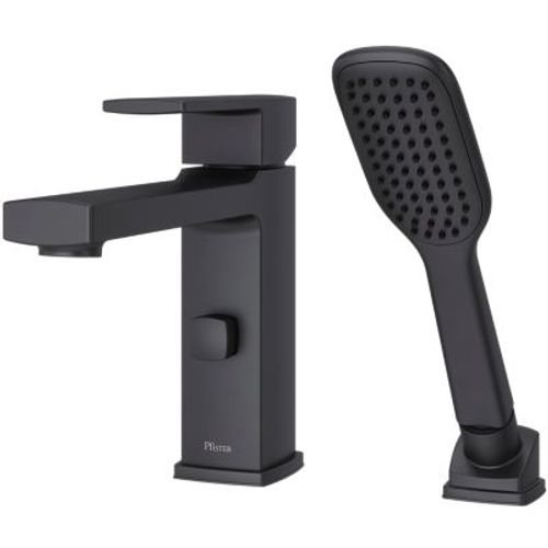 Main product image of Deckard Single Handle Complete Roman Tub Trim w/ Handheld Shower (Matte Black), RT6-2DAB