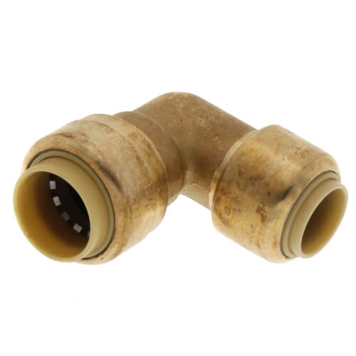 3/8" x 1/2" Push Fit Reducing 90° Elbow (Lead Free)