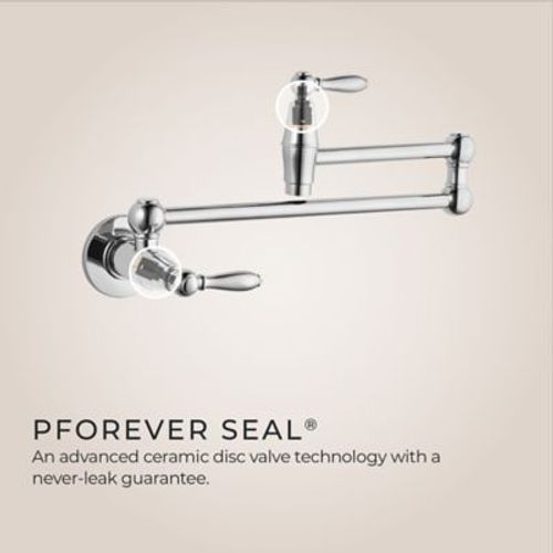 Main product image of Port Haven Pot Filler Faucet (Polished Chrome), GT533-TDC