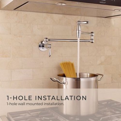 Main product image of Port Haven Pot Filler Faucet (Polished Chrome), GT533-TDC