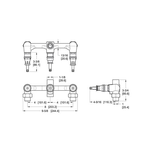 Main product image of Tub & Shower Rough-In Valve for 01 Series Triple Handle Tub & Shower Trims, 001-31XA