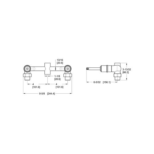 Main product image of Tub & Shower Rough-In Valve for 07 series double handle shower trims, 007-31XA