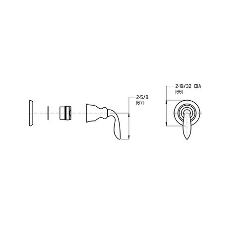 Main product image of Avalon Diverter Trim , 016-CB1K (Brushed Nickel)