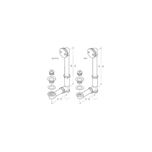 Main product image of Waste & Overflow Tub Drain , 018-310BG (Brushed Gold)