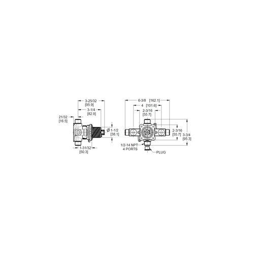 Main product image of 0x8 Series Tub & Shower Rough Valve w/ Stops, 1/2" Universal, 0X8-340A