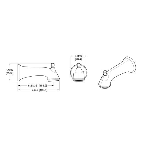 Main product image of Northcott Quick Connect Tub Spout , 920-176A (Polished Chrome)