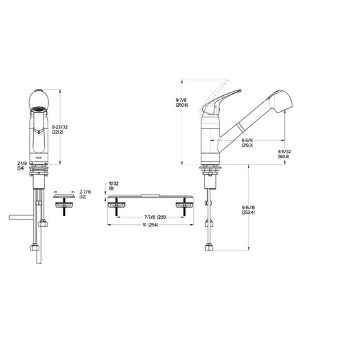 Main product image of Pfirst 1 Handle Pull-Out Kitchen Faucet , G133-10CC (Polished Chrome)