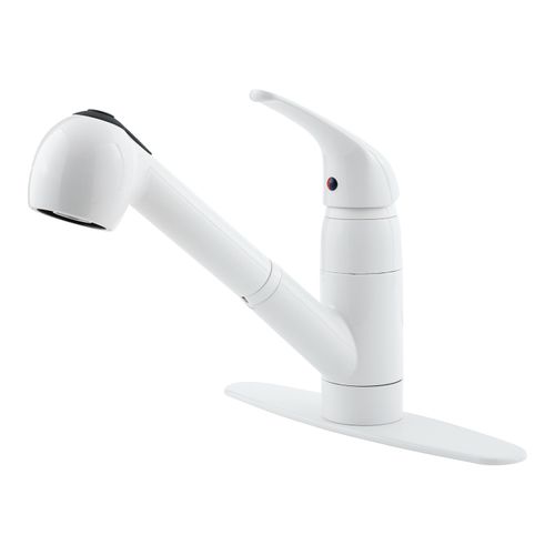Main product image of Pfirst 1 Handle Pull-Out Kitchen Faucet , G133-10WW (White)