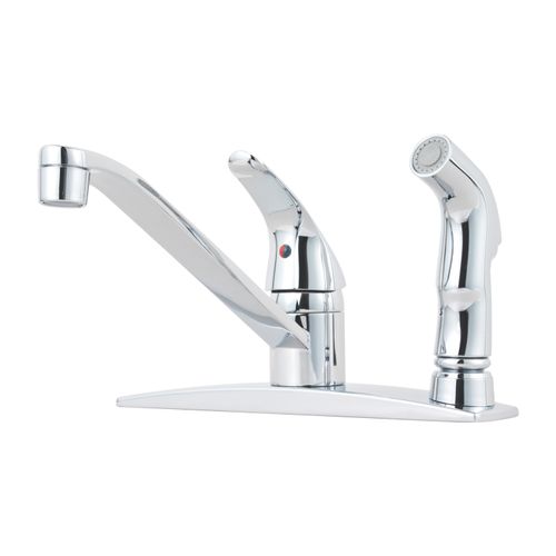 Main product image of Pfirst 1 Handle Kitchen Faucet With Spray , G134-3444 (Polished Chrome)