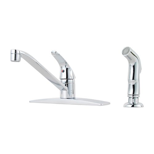 Main product image of Pfirst 1 Handle Kitchen Faucet With Spray , G134-4444 (Polished Chrome)