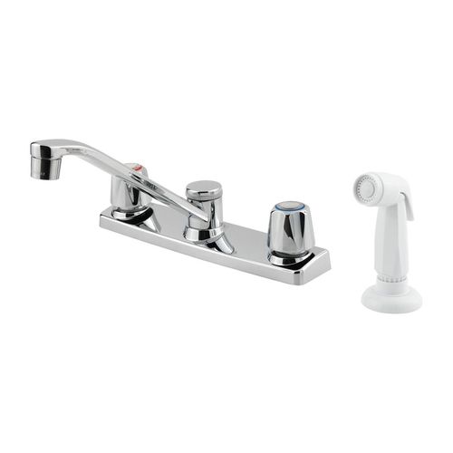 Main product image of Pfirst Two Handle Kitchen Faucet With Spray , G135-4000 (Polished Chrome)