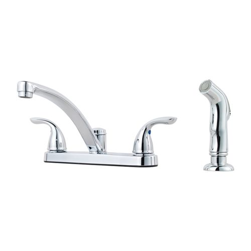 Main product image of Pfirst Two Handle Kitchen Faucet With Spray , G135-8000 (Polished Chrome)