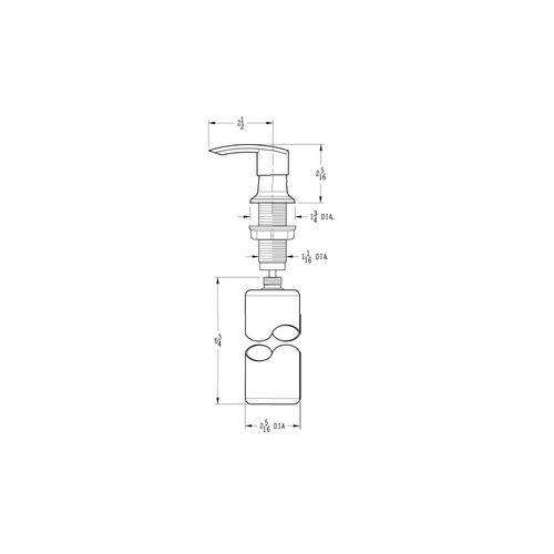 Main product image of Soap Dispenser Kit , KSD-LCSS (Stainless Steel)