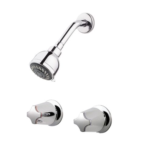 Main product image of 2-Handle Shower Only Trim, w/ Metal Verve Knob Handles , LG07-3110 (Polished Chrome)