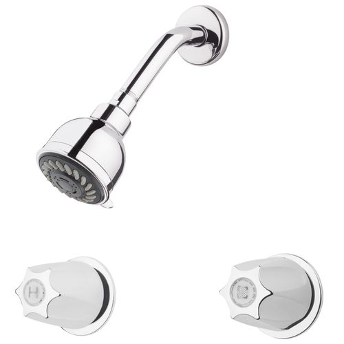 Main product image of 2-Handle Shower Only Trim, w/ Metal Verve Knob Handles , LG07-3120 (Polished Chrome)