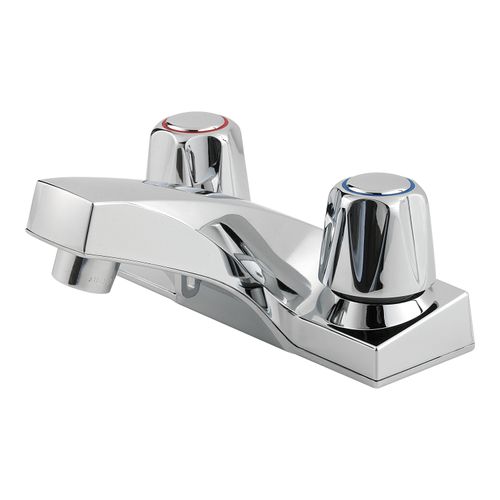 Main product image of Pfirst 2-Handle 4" Centerset Bathroom Faucet, Metal Knob Handles , LG143-6000 (Polished Chrome)