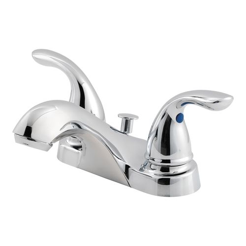 Main product image of Pfirst 2-Handle 4" Centerset Bathroom Faucet, Metal Lever Handles , LG143-6100 (Polished Chrome)