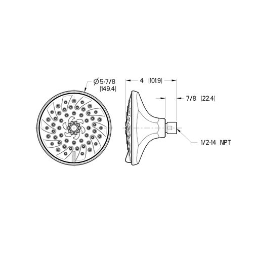 Main product image of Arterra 3-function Showerhead , LG15-DE1K (Brushed Nickel)