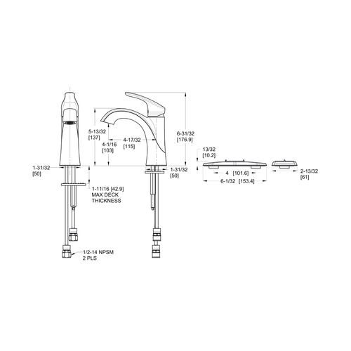 Main product image of Weller Single Control Bathroom Faucet (Tuscan Bronze), LG42-WR0Y