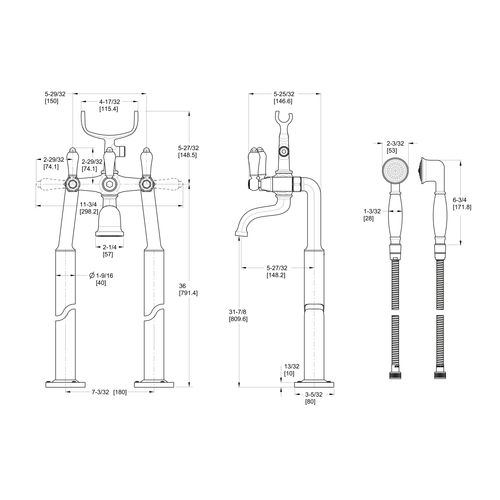 Main product image of Free-Standing Tub Filler , LG6-1TFY (Tuscan Bronze)